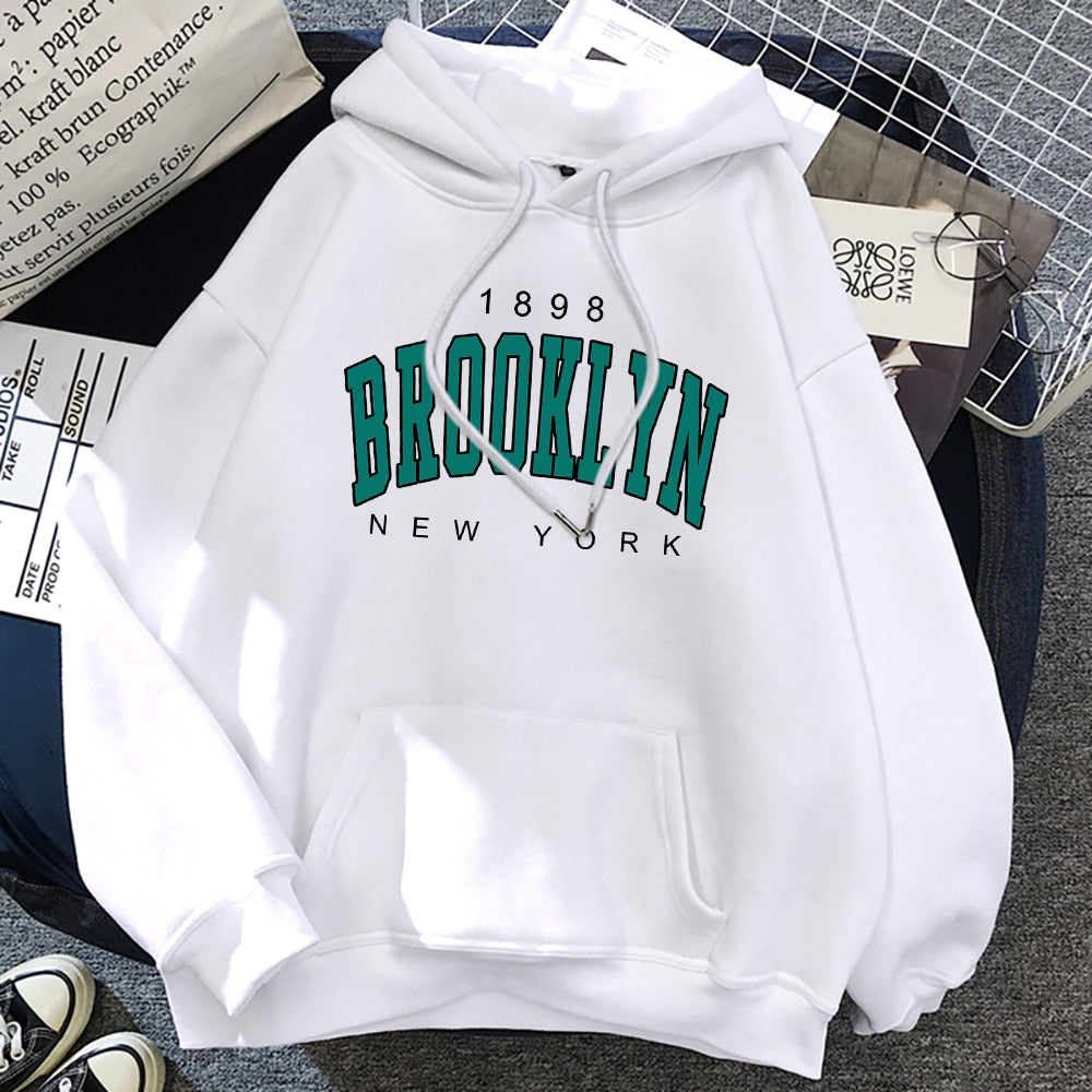 New York Printed Women Hoodies