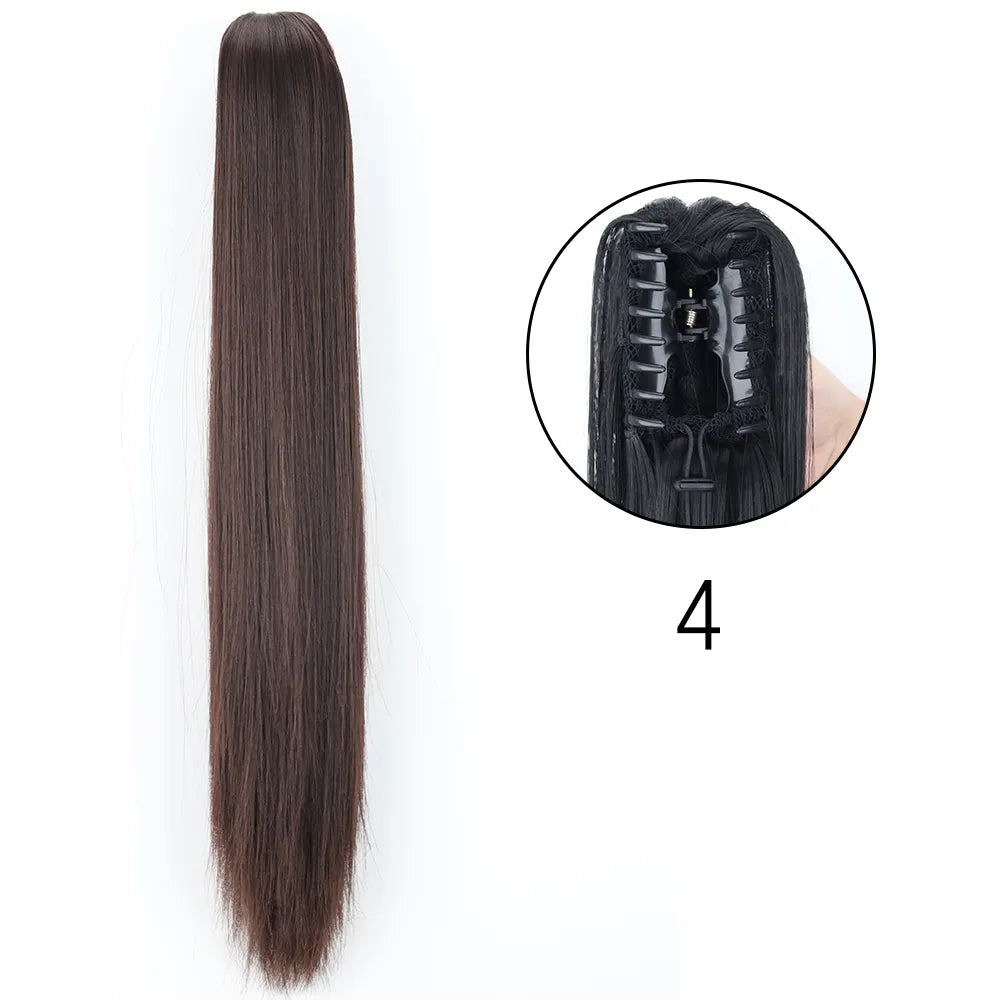 24Inch Heat Resistant Pony Tail Hair 4 24inches-60cm