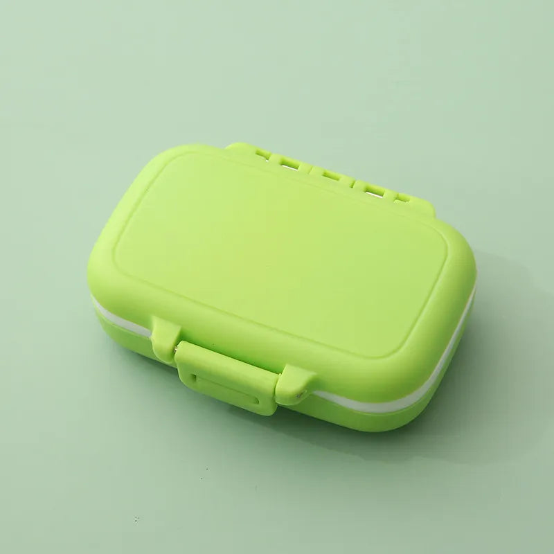 Mini Portable Pills Organizer Case 3 Grids PillBox