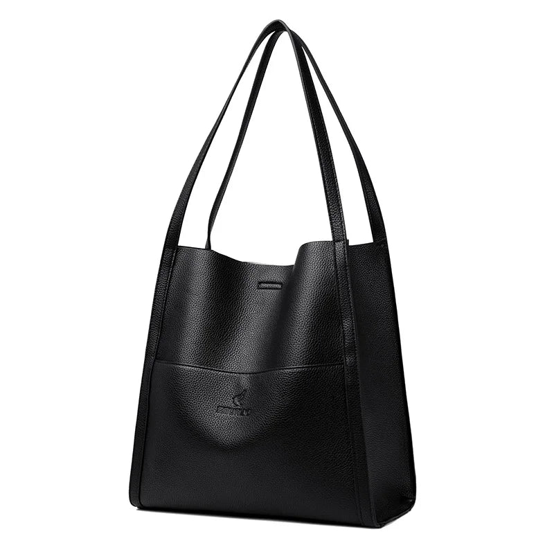 Soft PU Leather Tote Handbag