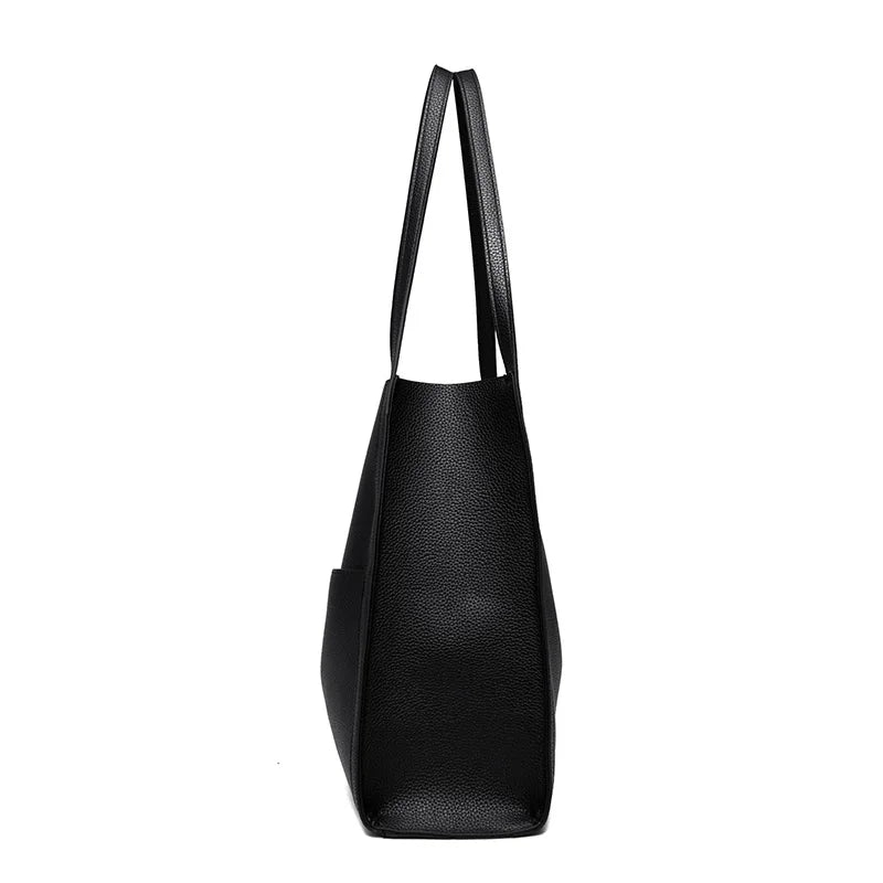 Soft PU Leather Tote Handbag