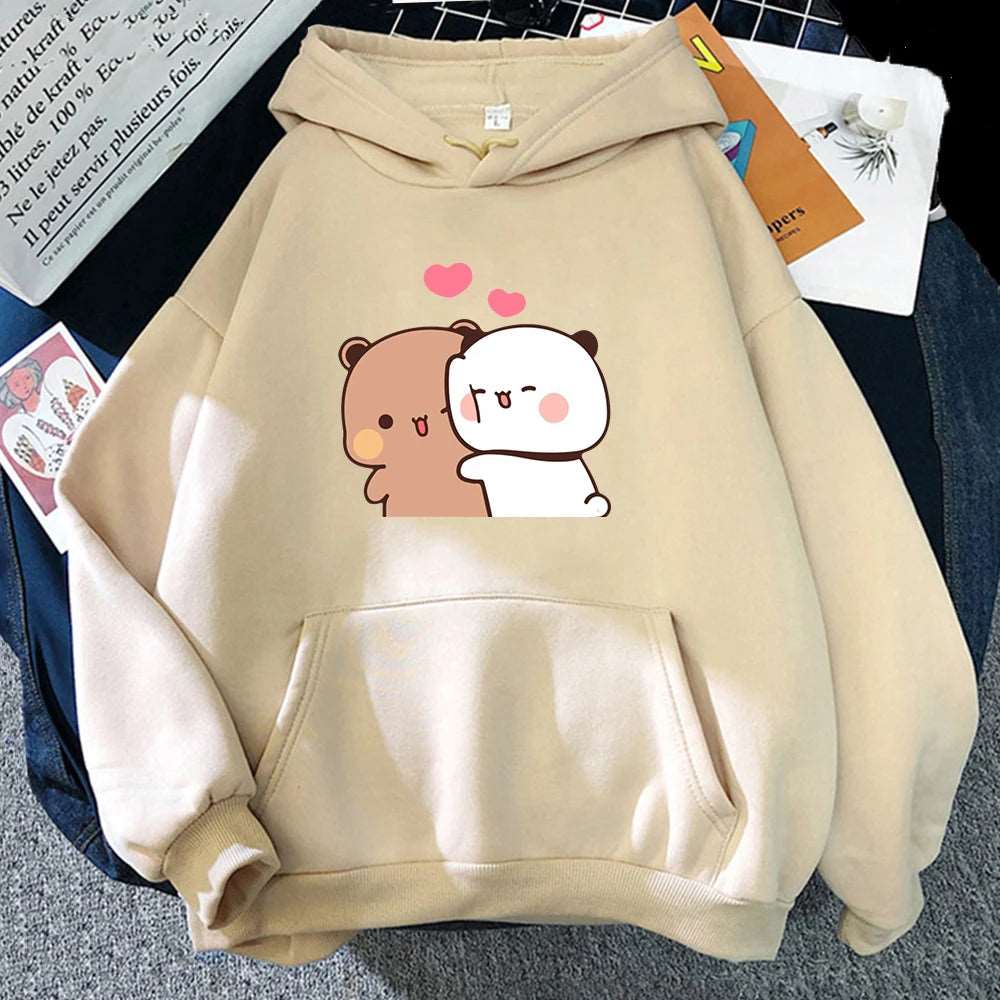 Cartoon Panda Women Hoodie Sweatshirt