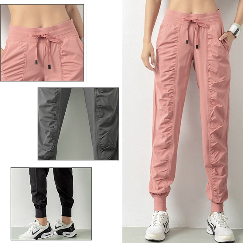 Women Quick Dry Athletic Gym Fitness Sweatpants joggers