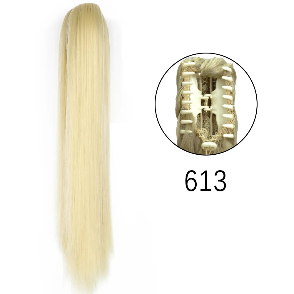 24Inch Heat Resistant Pony Tail Hair 613 24inches-60cm