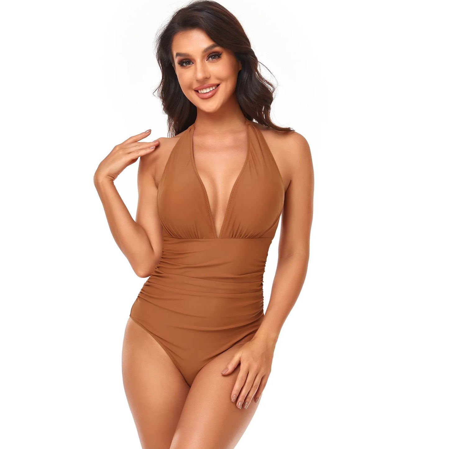 Women's Solid Color Push Up Swimwear