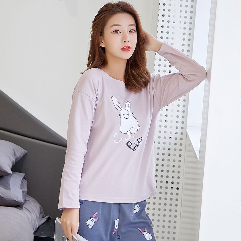 New Spring Thin 2pieces Pyjamas Set