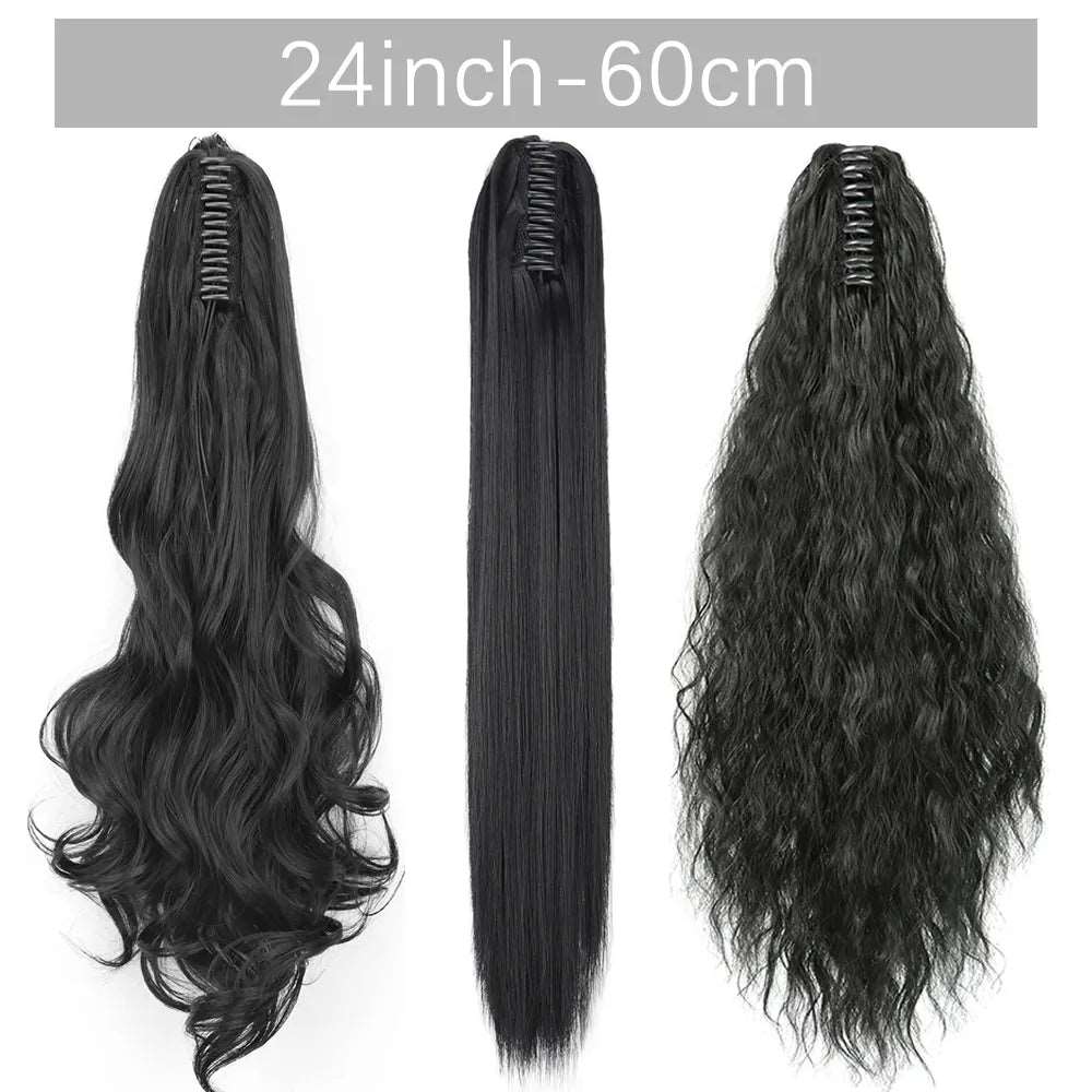 24Inch Heat Resistant Pony Tail Hair