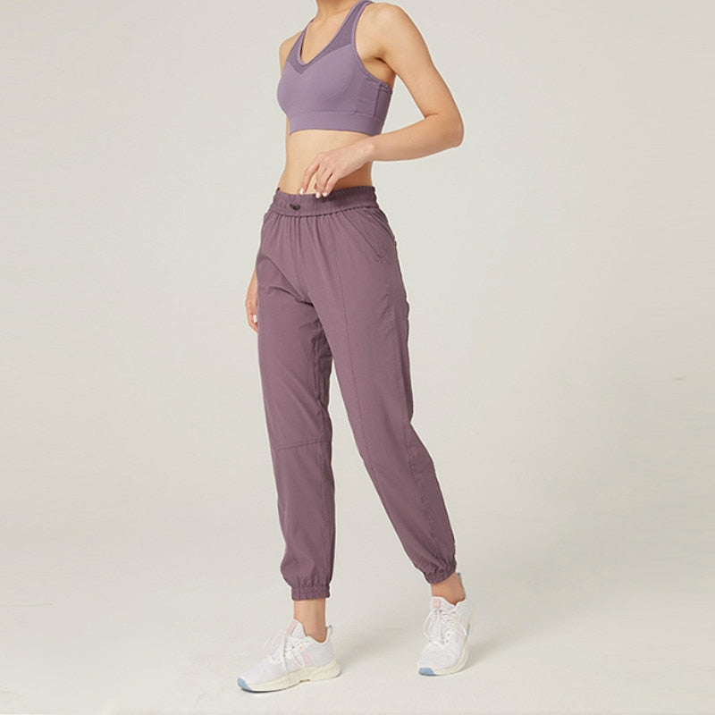 Women Quick Dry Athletic Gym Fitness Sweatpants joggers