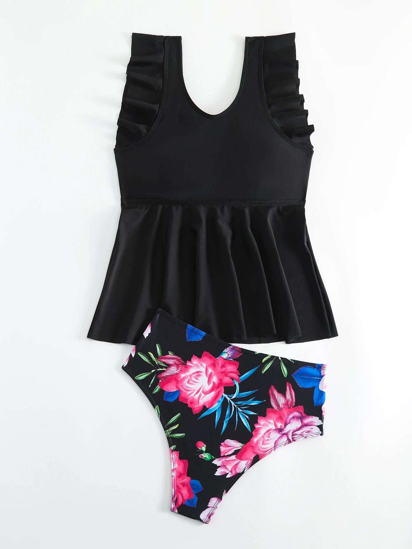 New Sexy Ruffle Two Piece Swimsuit