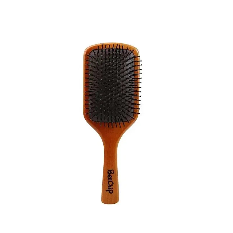 Wooden square Hair brush black