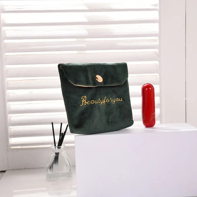 Women Small Cosmetic Bag green