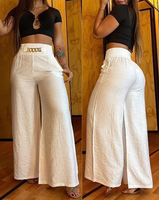 New Casual Women High Waist Pants