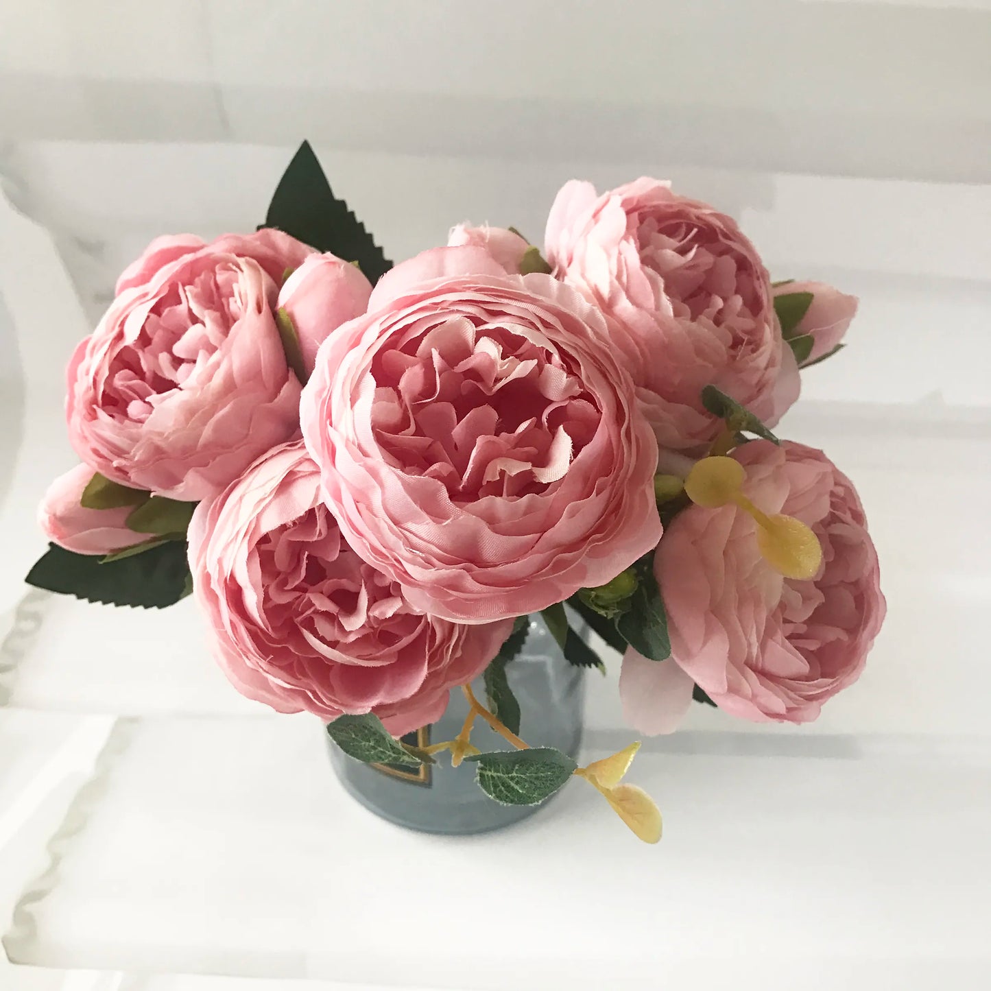 30cm Rose Pink Silk Peony Artificial Flowers