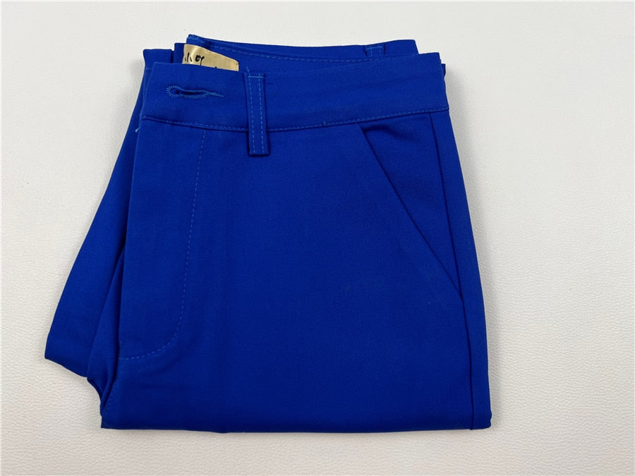 Womens Formal Office Pencil Pants blue