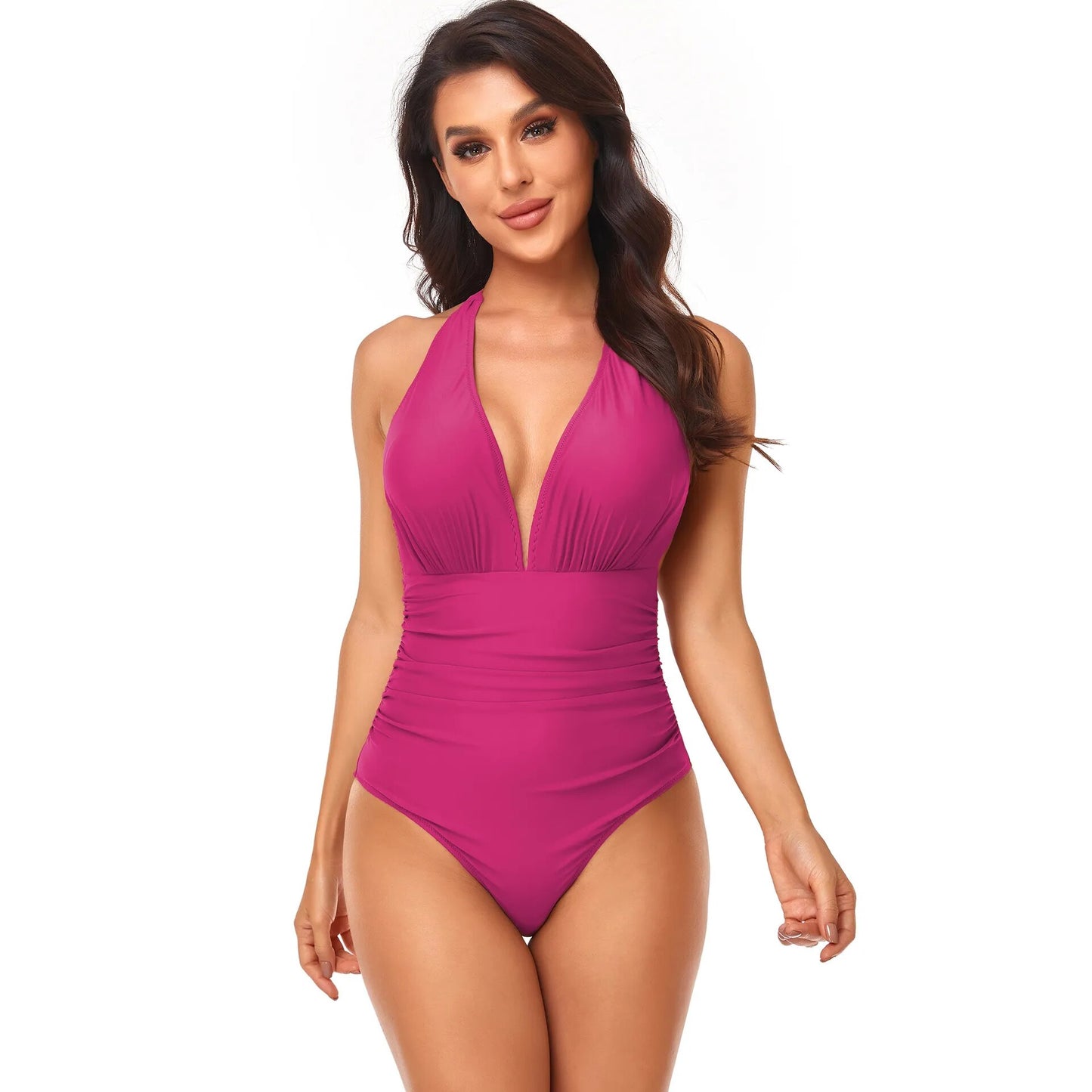 Women's Solid Color Push Up Swimwear