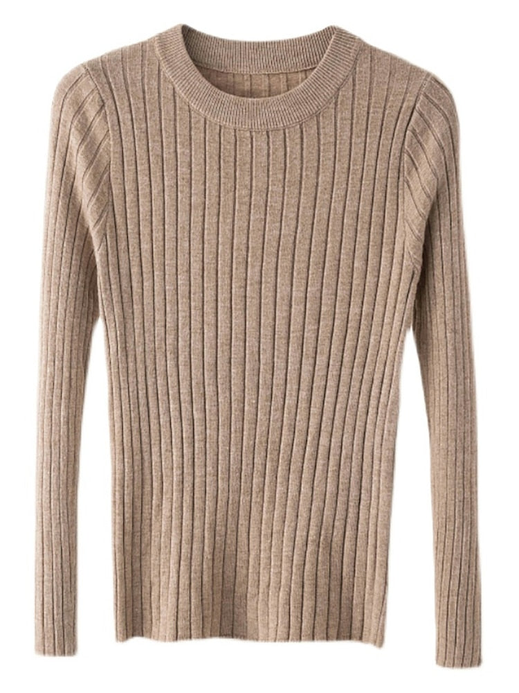 Round O-Neck Pullover Sweater Top