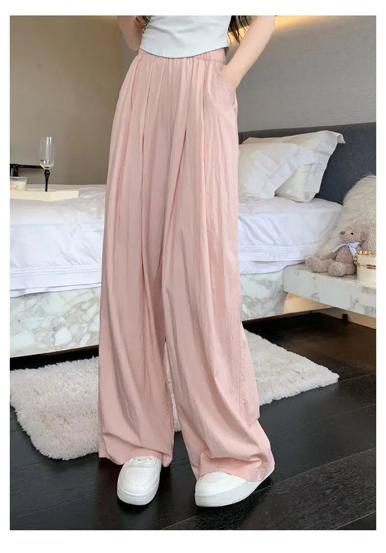 Elasticated waistband Wide Leg Trousers for Women