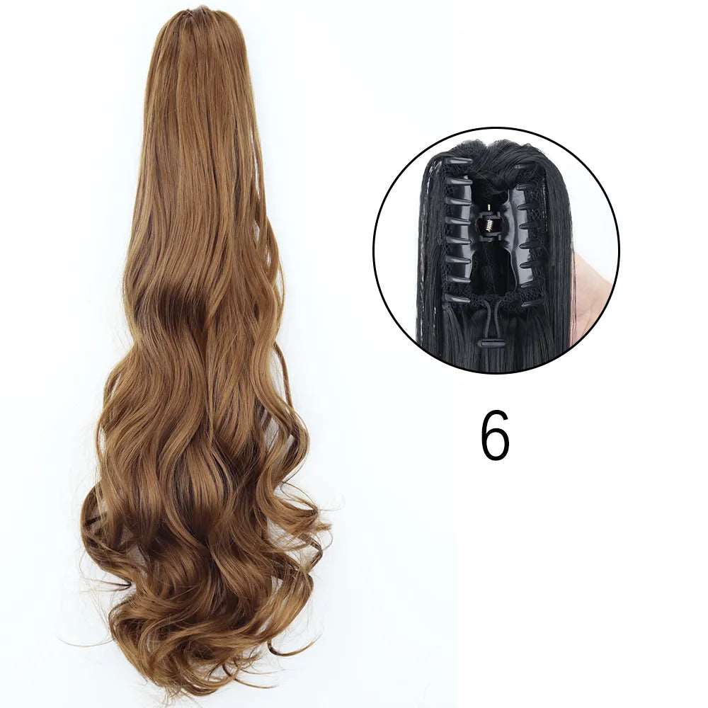 24Inch Heat Resistant Pony Tail Hair 6 1 24inches-60cm