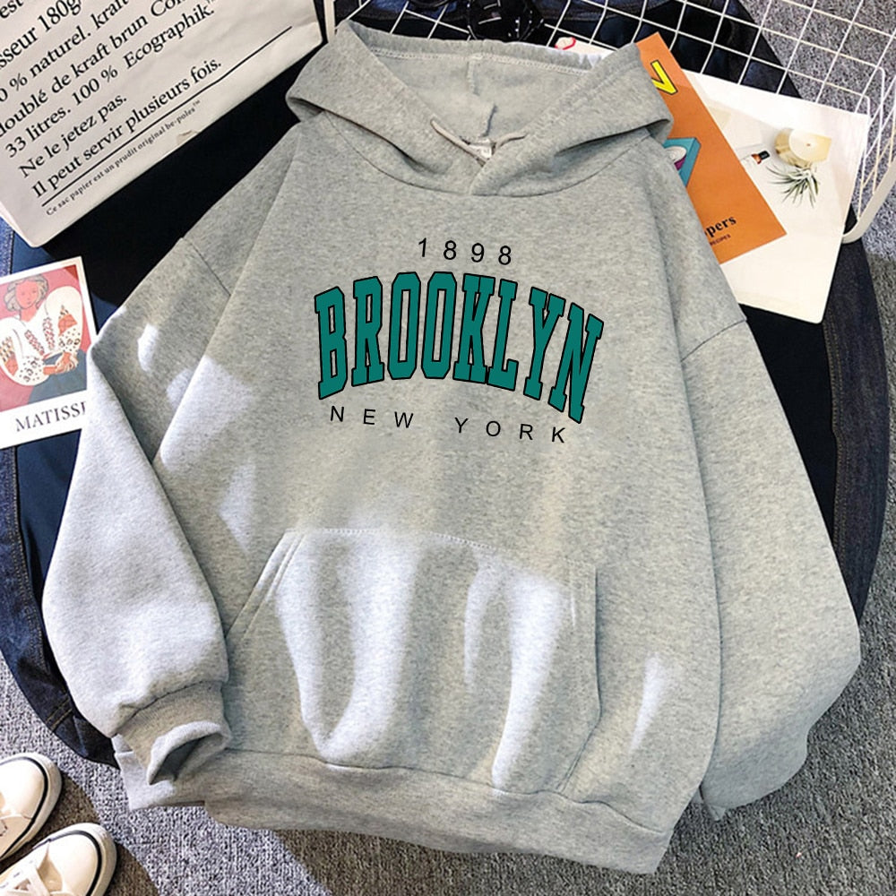 New York Printed Women Hoodies