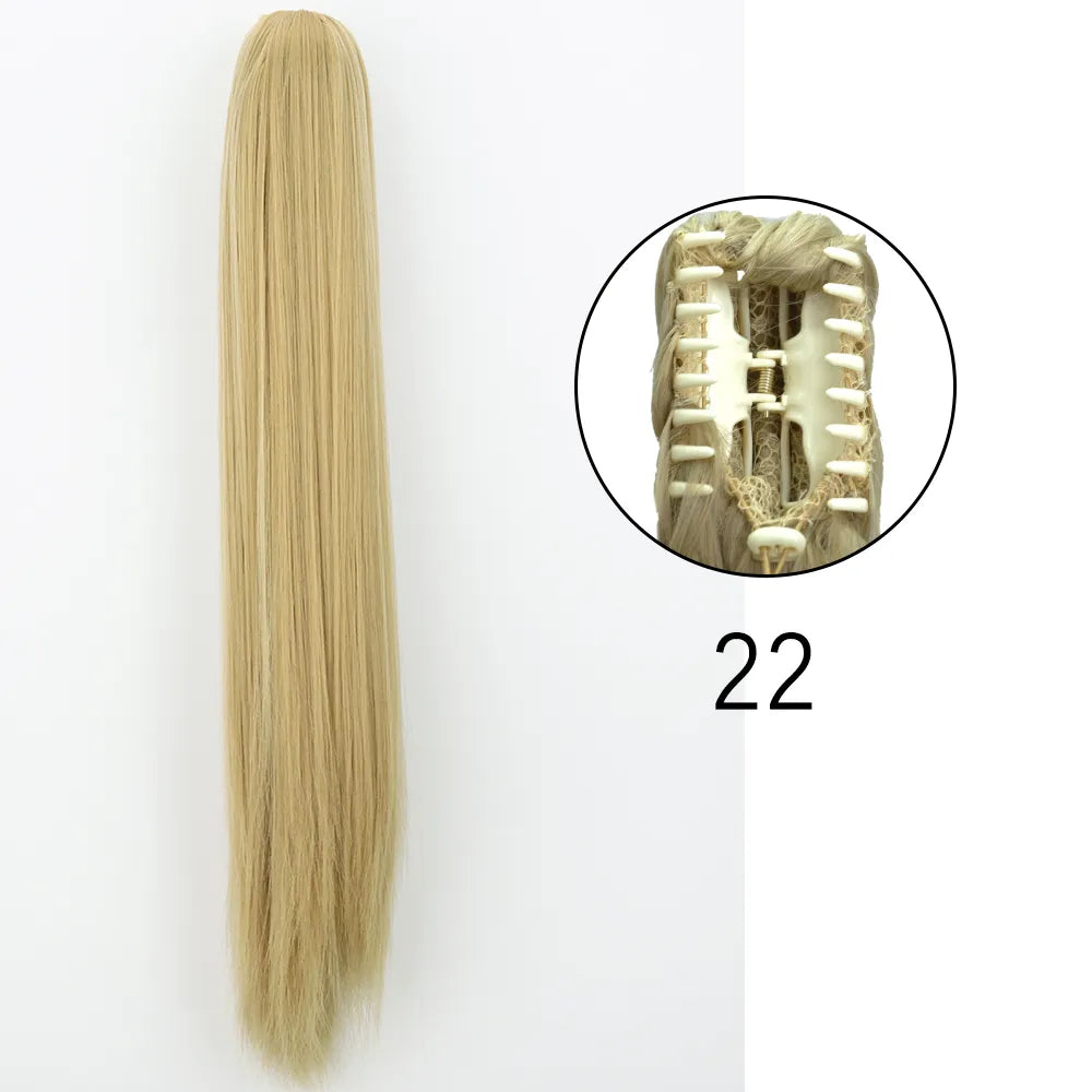 24Inch Heat Resistant Pony Tail Hair 22 24inches-60cm