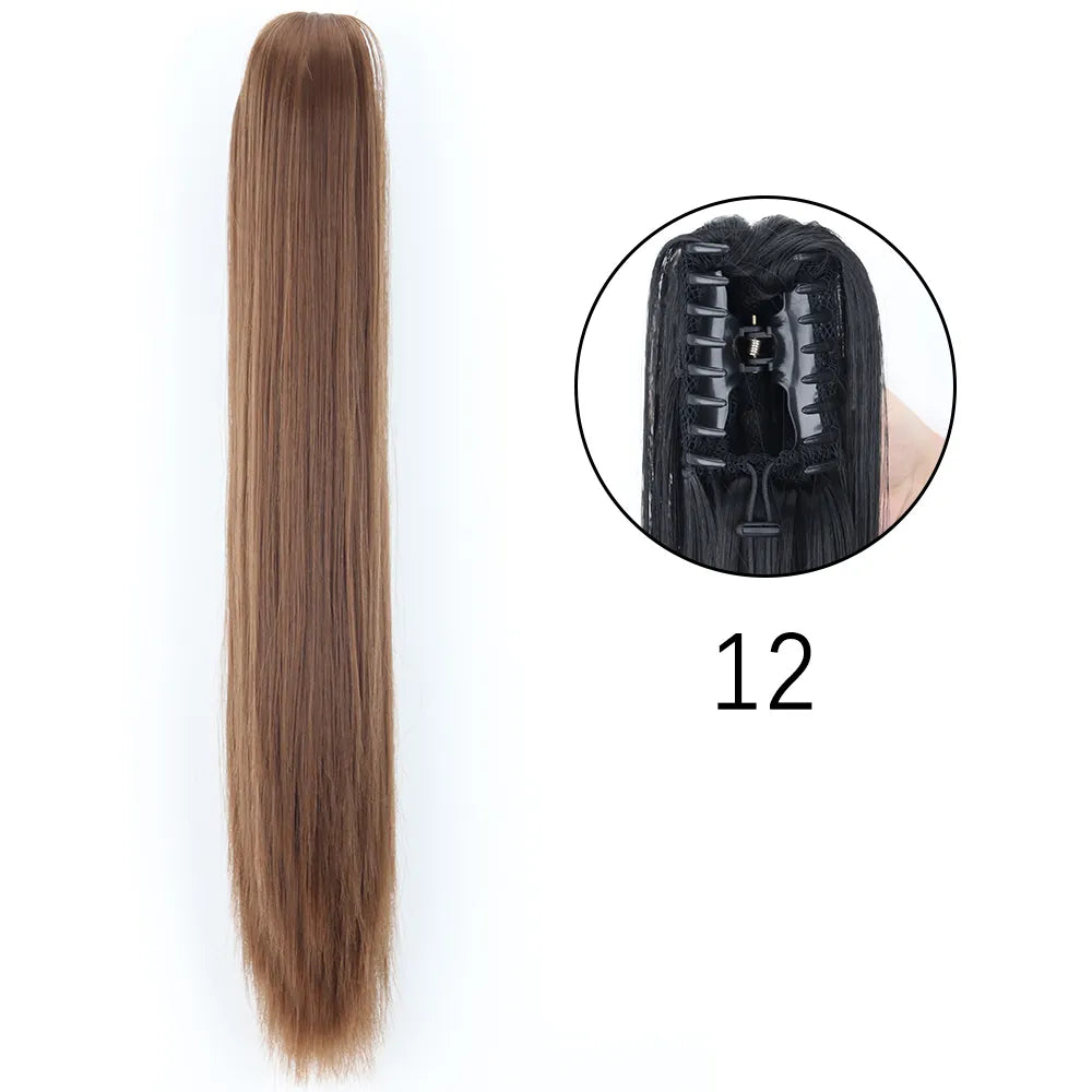 24Inch Heat Resistant Pony Tail Hair 12 24inches-60cm