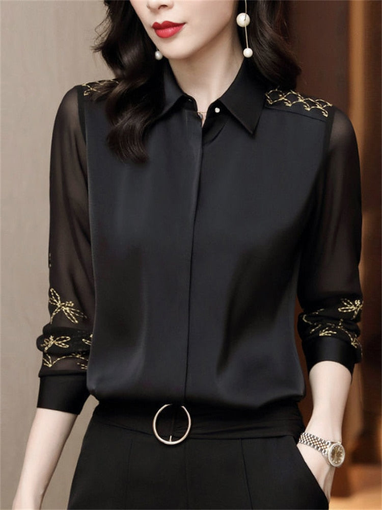 Chiffon Blouse black