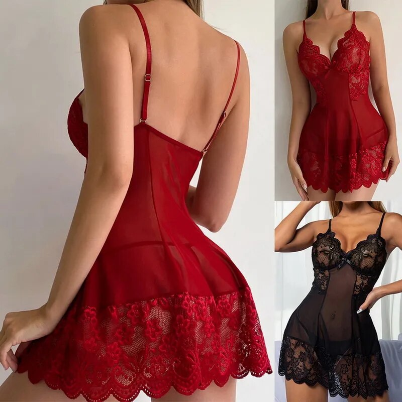 New Woman Lace Erotic Dress