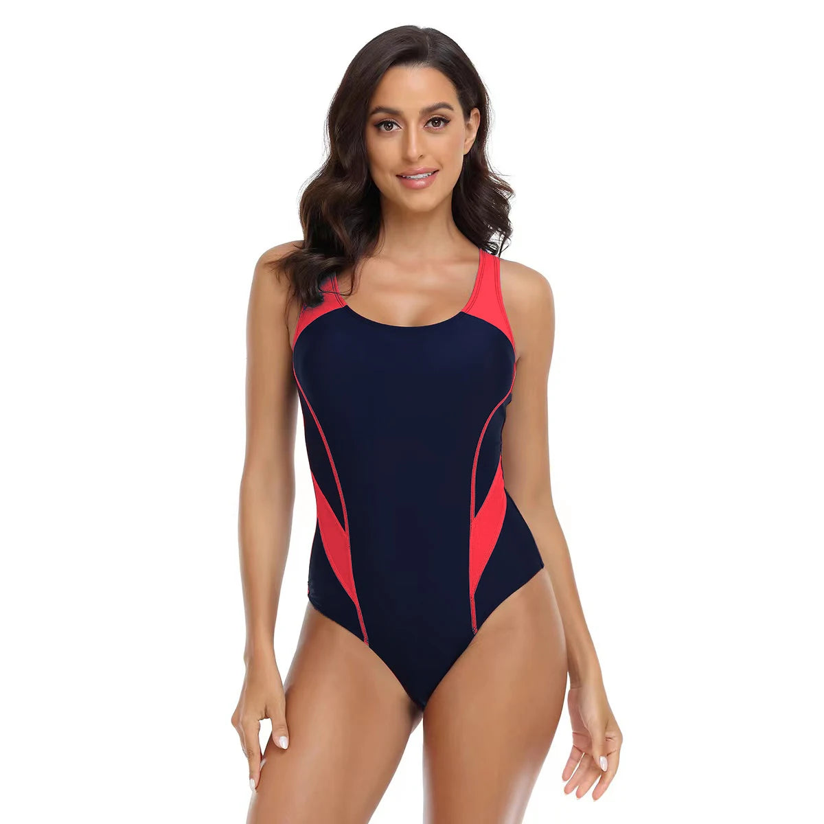 New Sports Style One Piece Swimsuit