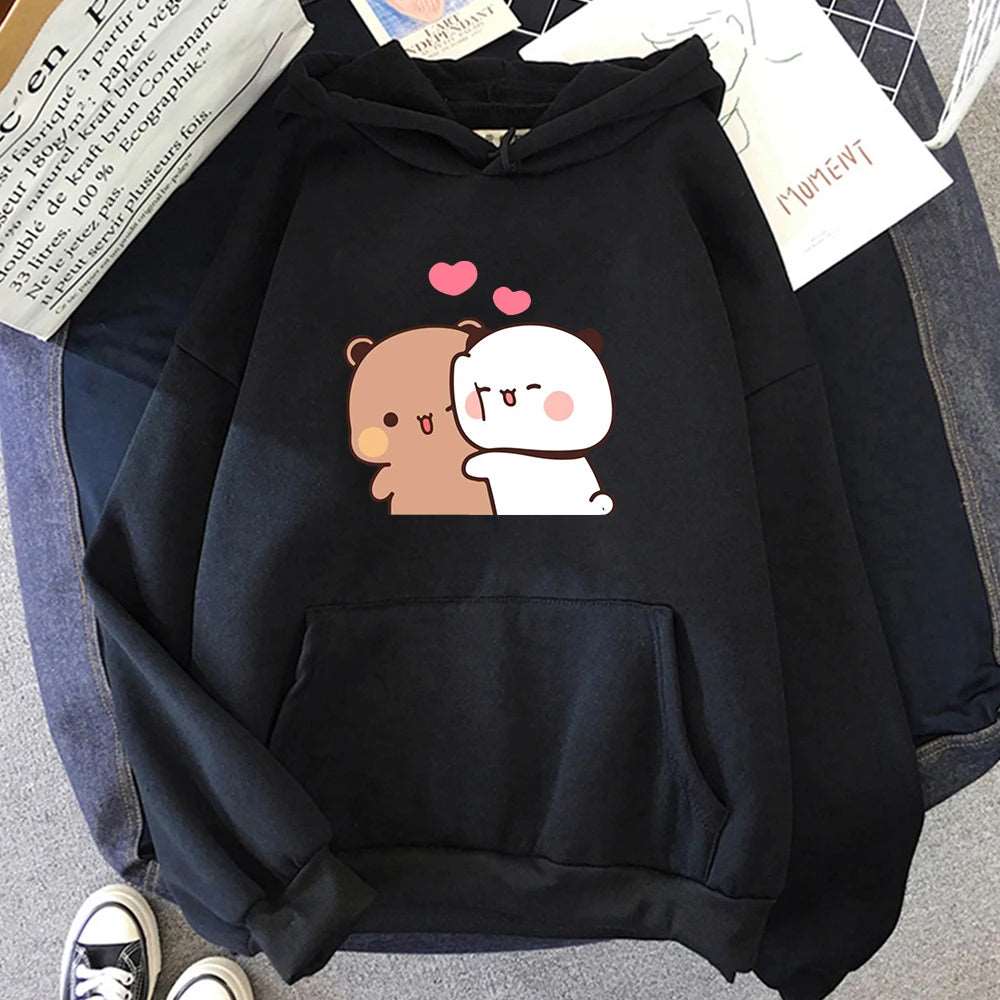 Cartoon Panda Women Hoodie Sweatshirt