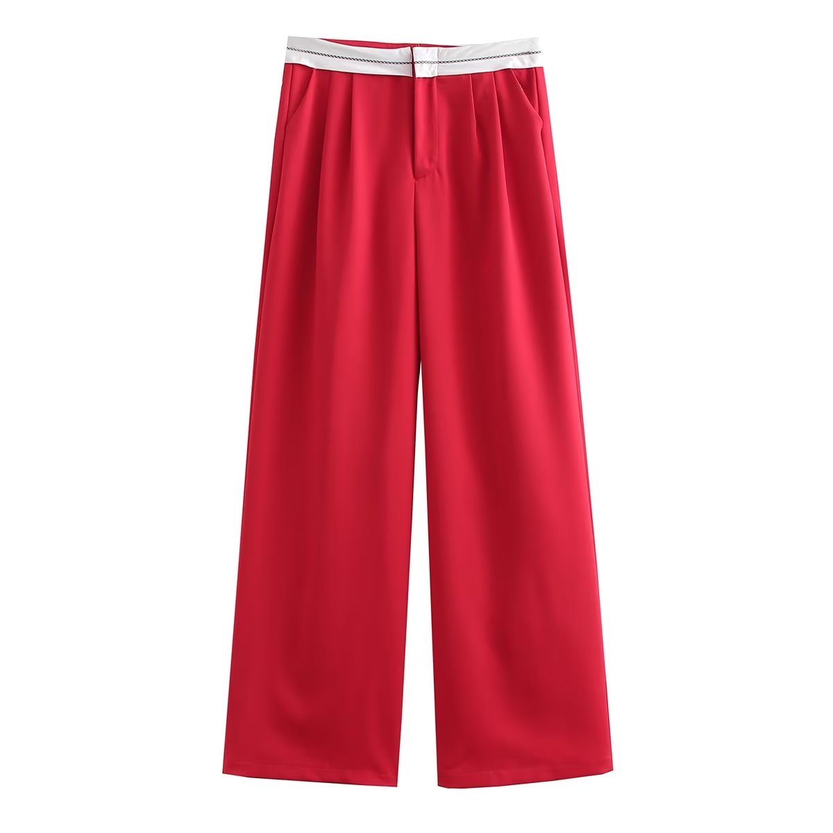 Women Straight Leg Trousers with finest pockets