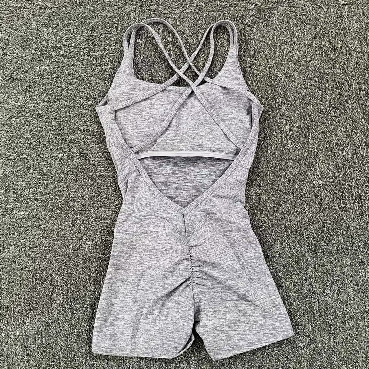 Women Lycra Fitness Gym One Piece Jumpsuit