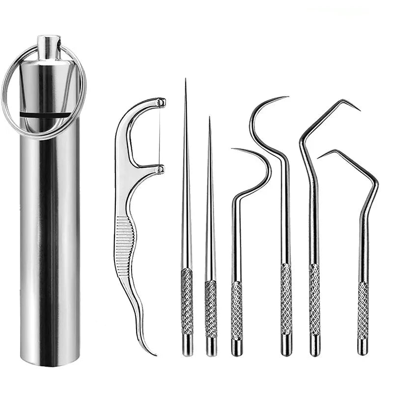 New Stainless Steel Toothpick Set