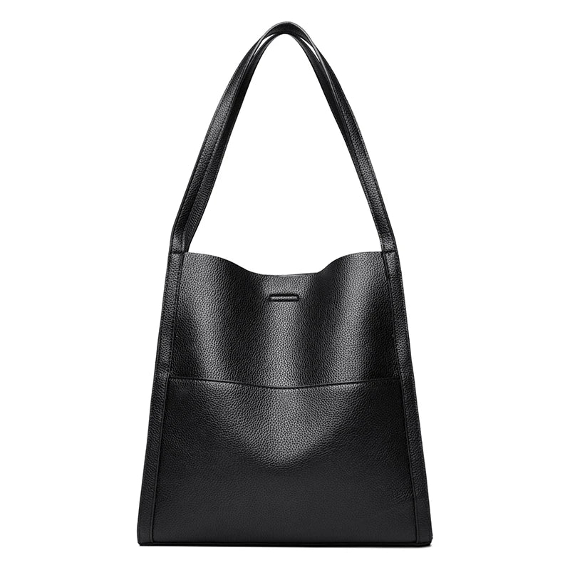 Classic PU Leather Tote bag Black