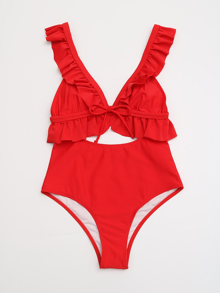 Ruffles One Piece Swimsuit