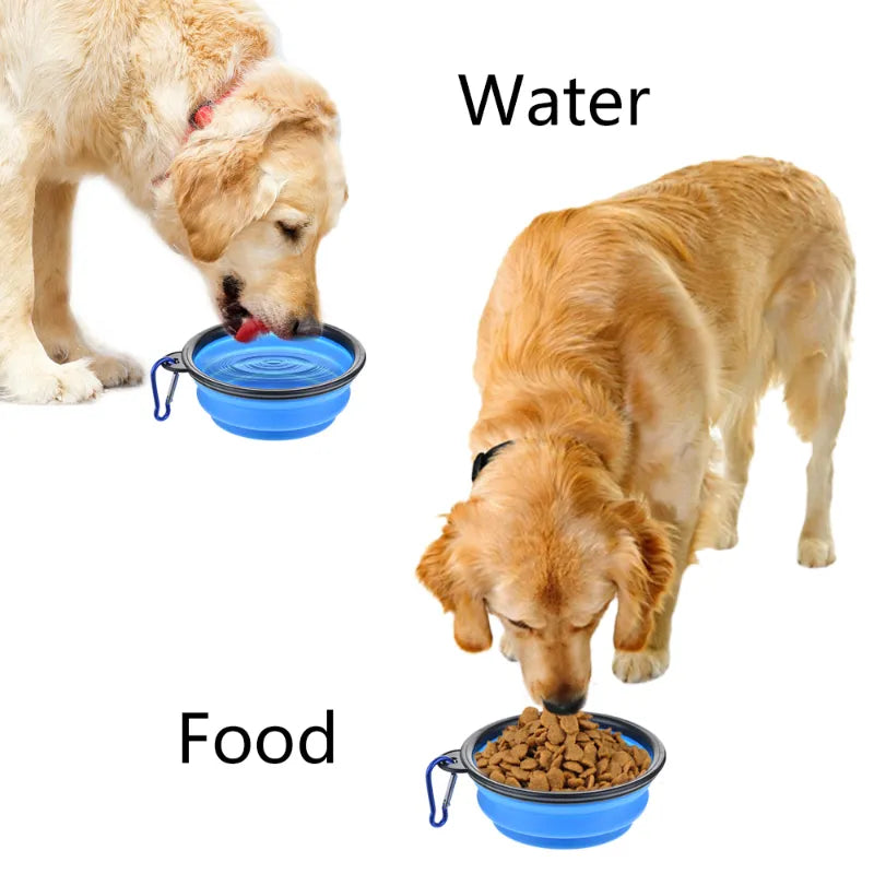 350ML/1000ML Foldable Silicone Pet Bowl