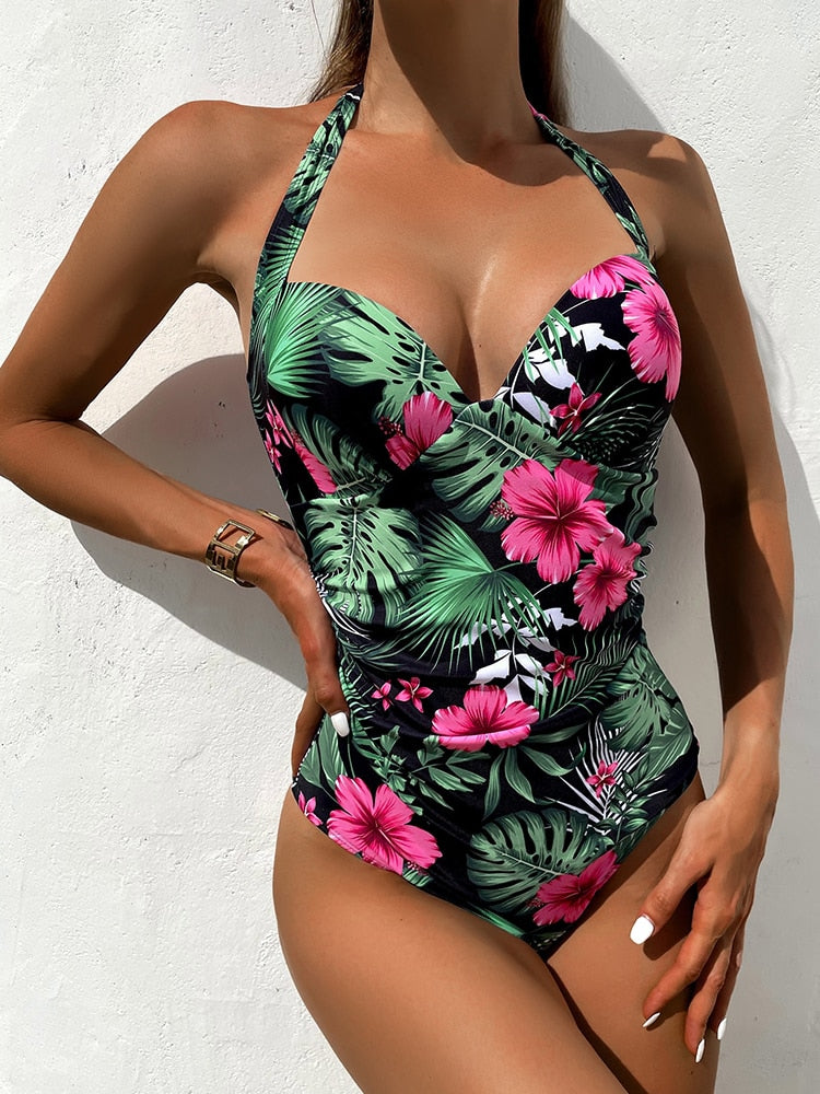 Halter Push Up Swimwear