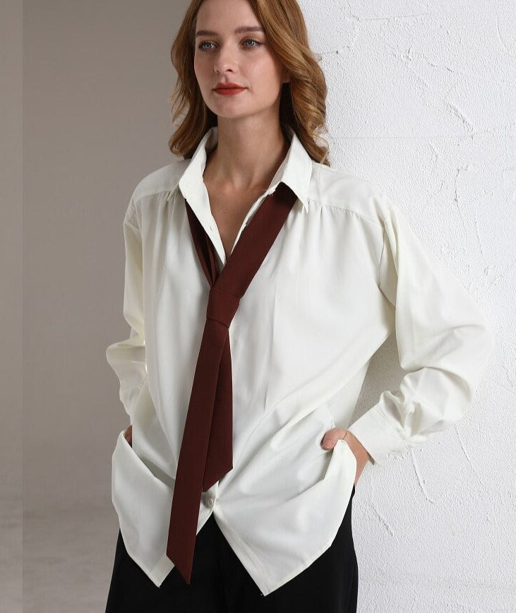 Minimalist Long Sleeve Button Up Shirt