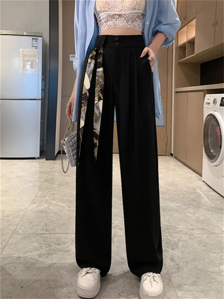 New High Waisted Pants Black