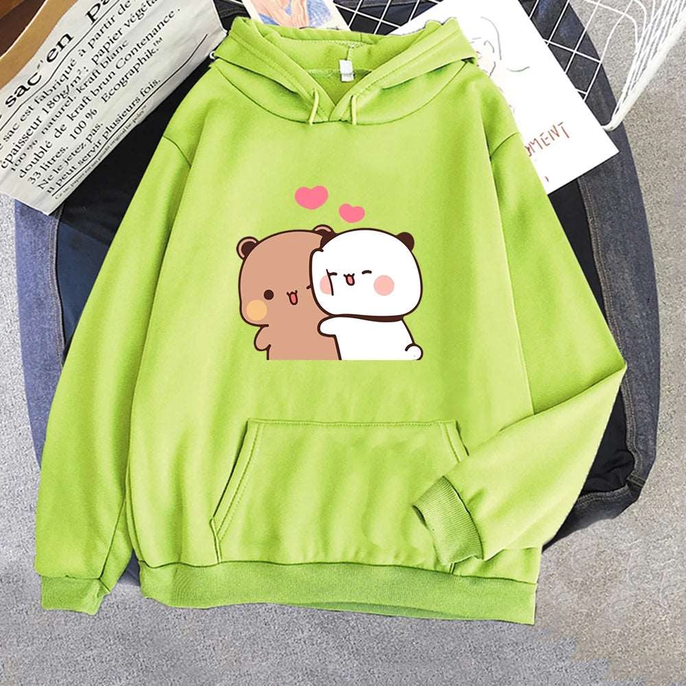 Cartoon Panda Women Hoodie Sweatshirt