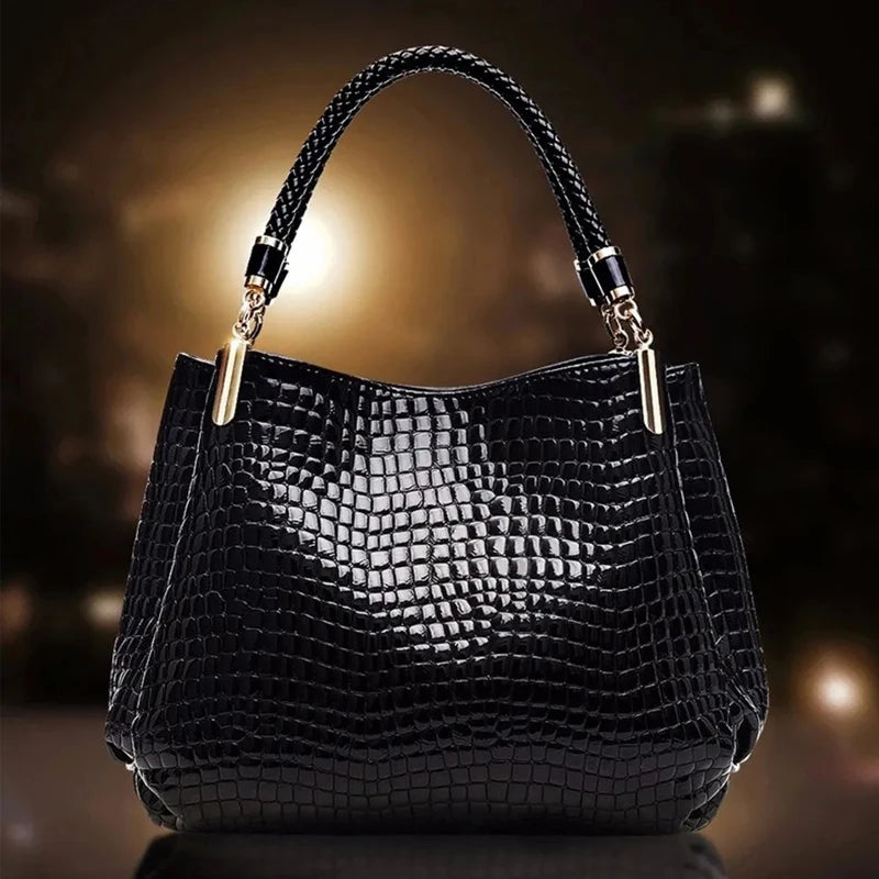 Fashion Alligator pattern pu leather handbag