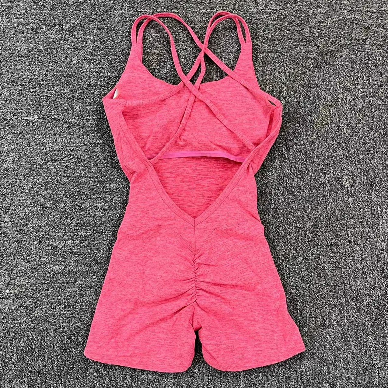 Women Lycra Fitness Gym One Piece Jumpsuit