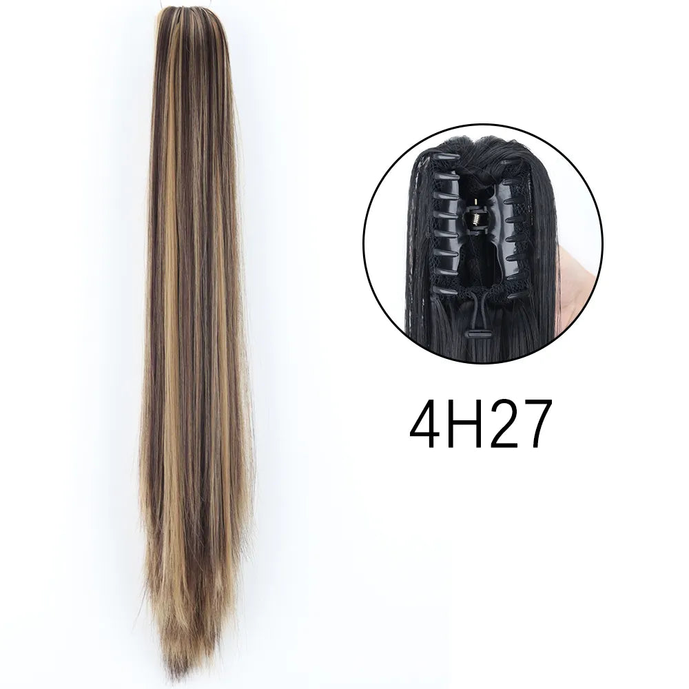 24Inch Heat Resistant Pony Tail Hair 4H27 24inches-60cm