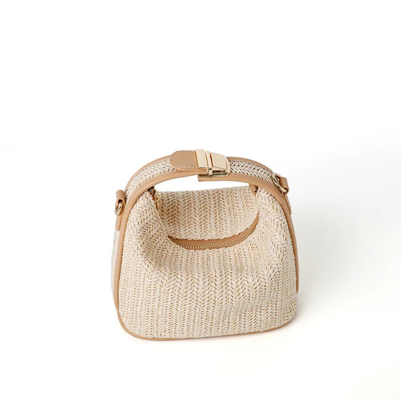 Straw trendy shoulder Handbag