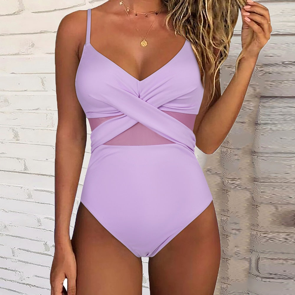 Women's One Piece Push Up Swimming costume