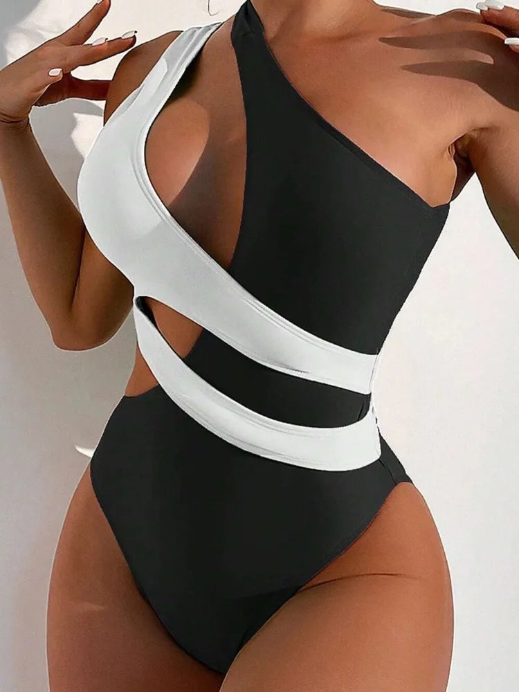 Women Sexy Cut Out Monokini Swimwear