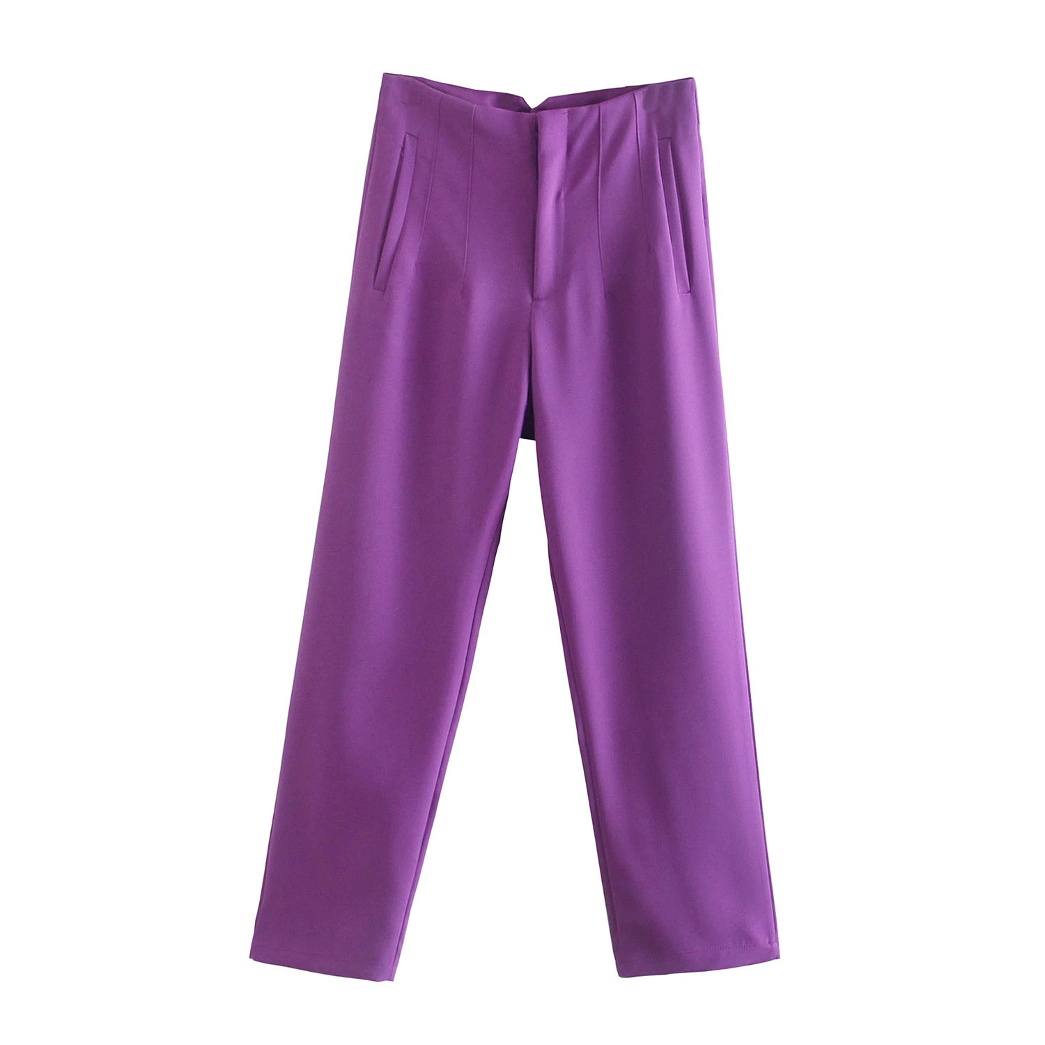 Women Pants 28 Color High Waist Pants Purple