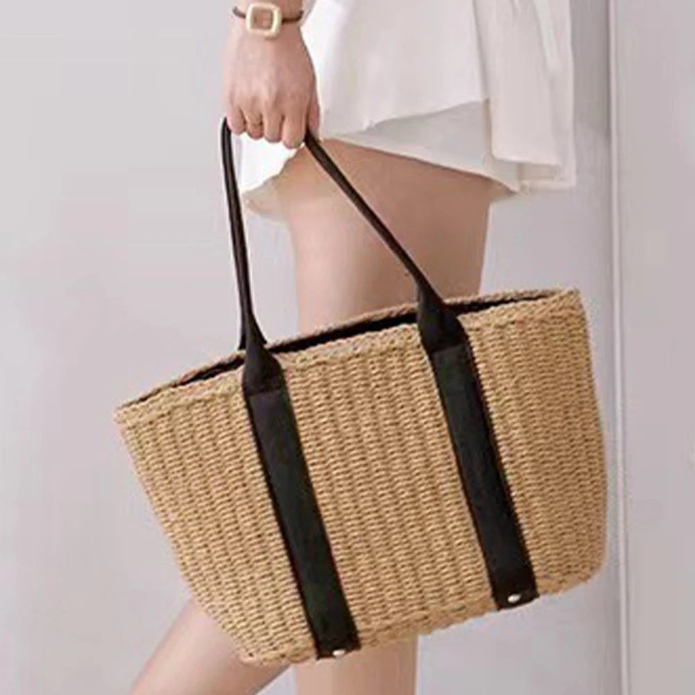 Casual summer Straw Tote Bag