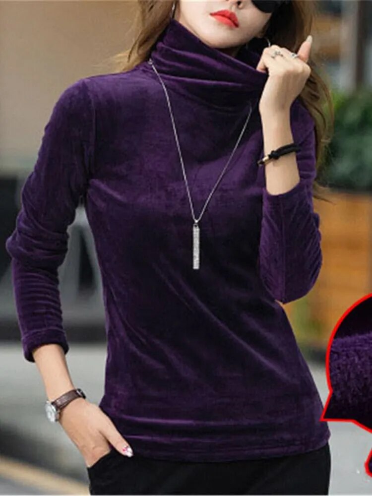 New Women's Turtleneck elegant Sweater