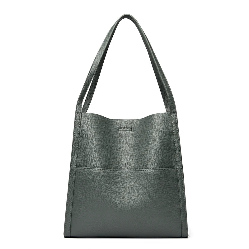 Classic PU Leather Tote bag Green