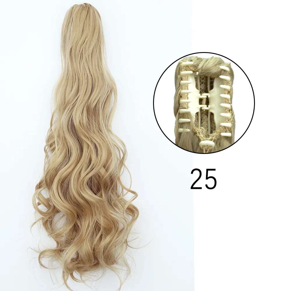 24Inch Heat Resistant Pony Tail Hair 25 1 24inches-60cm